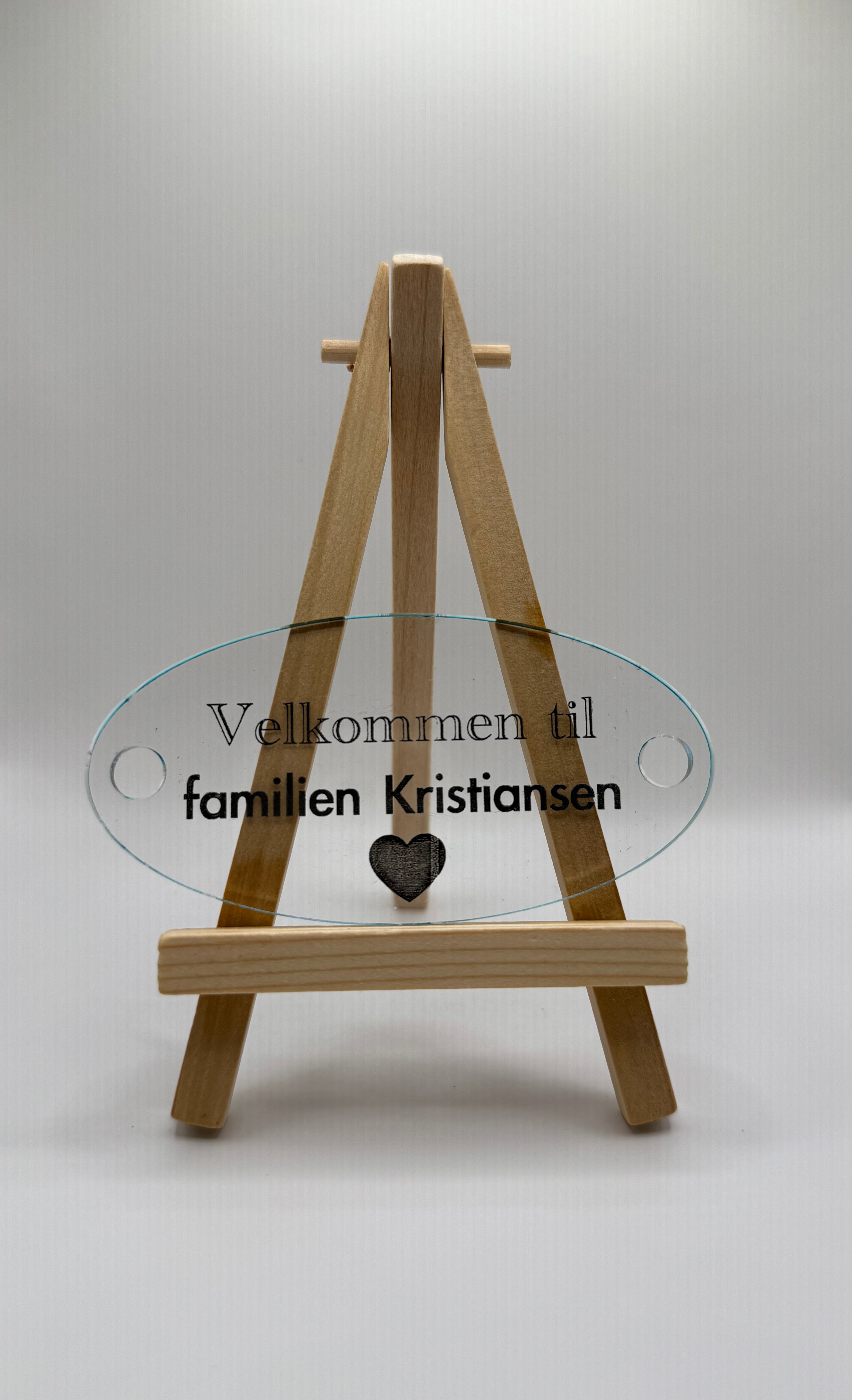 Dørskilt i akryl – 100×50 mm
