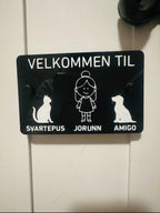 Dørskilt - design selv Inngravert.no