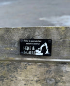 Dørskilt - gravemaskinfører Inngravert.no