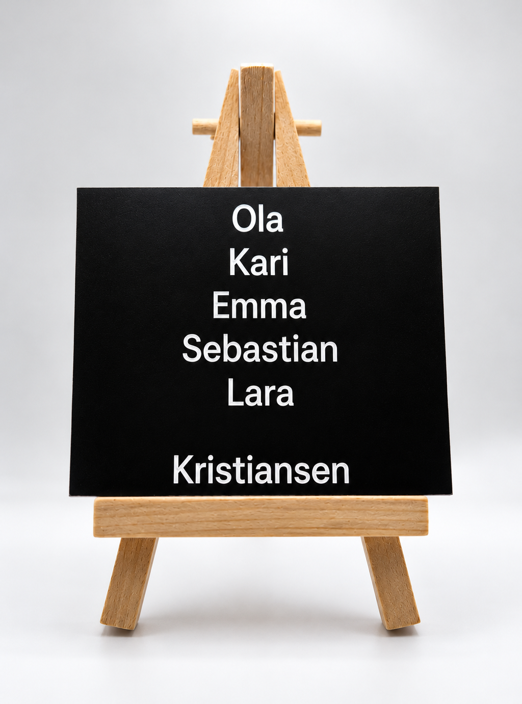 Postkasseskilt i plastlaminat - 94x78 mm Inngravert.no