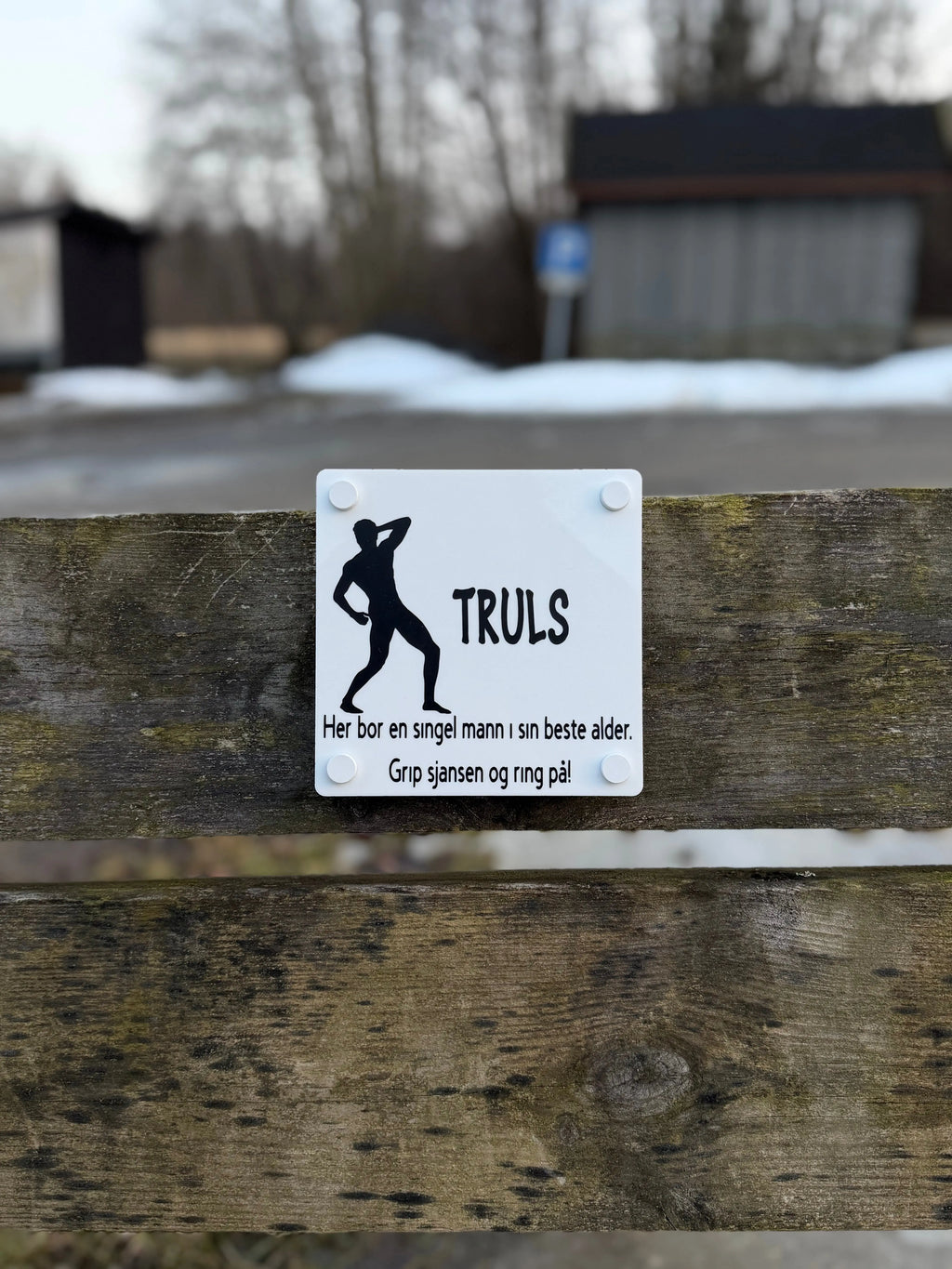 Dørskilt - for den single dame Inngravert.no